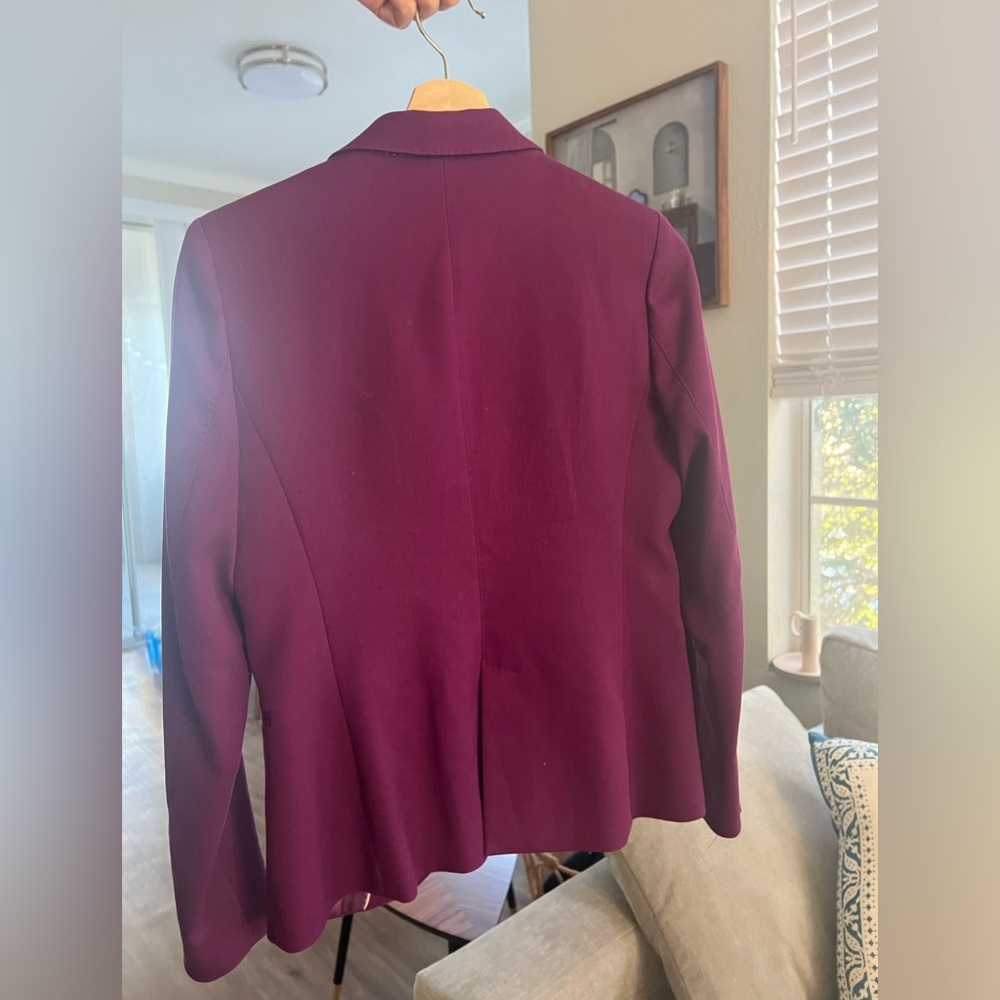 Massimo Dutti Purple Blazer